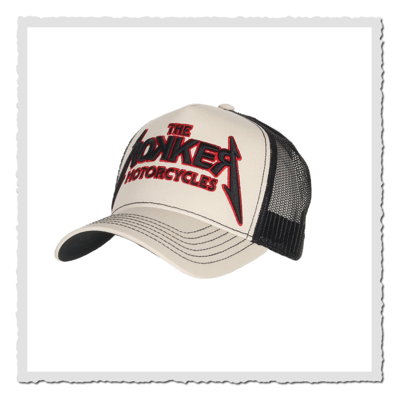 The Rokker Company Trukker Cap Rokkallica Fog/Black – stylische Trucker Cap mit Mesh